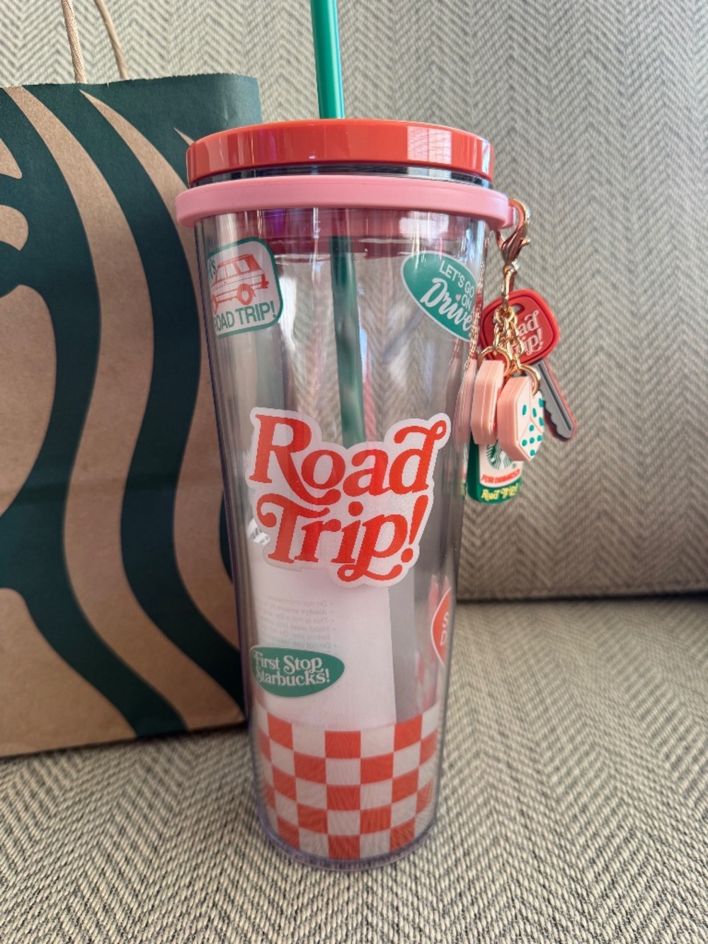 Starbucks x Dandy Road Trip Cold Cup Worldwide Limited Tumbler Bottle 24oz NEW